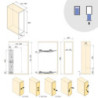 Carrello estraibile Titane 300mm Emuca cestelli e carrello pane grigio
