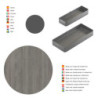 Portabottiglie estraibile Titane Simplex 200mm grigio antracite cucina