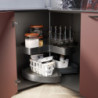 Carrello estraibile con cestelli Harmony 300mm acciaio cucina soft close