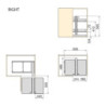 Carrello estraibile con cestelli e accessori Harmony con chiusura soft, Modulo larghezza 400mm altezza 700mm, Acciaio
