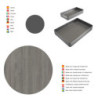 Angolare sinistro Lake Harmony Emuca cucina acciaio legno grigio