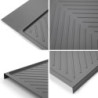 Cestelli girevoli Harmony 3/4 coppia 800mm acciaio legno grigio cucina