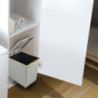 Sistema estraibile Harmony per mobili da cucina, Destra, Acciaio e Legno, Grigio antracite