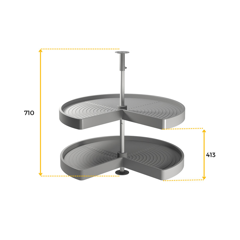 Tappeto antiscivolo per cassetti, effetto tessuto, lunghezza 20m x 480mm, Tecnoplastica, Bianca