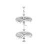 Tappeto antiscivolo per cassetti, effetto tessuto, lunghezza 20m x 480mm, Tecnoplastica, Bianca