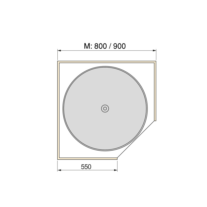 Tappeto antiscivolo per cassetti, effetto tessuto, lunghezza 20m x 480mm, Tecnoplastica, Grigio antracite