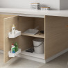 Set di piatti circolari da cucina Shelvo, per modulo da 800 mm, Tecnoplastica e Alluminio, Bianca
