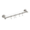 Portabicchieri per mobili a 4 linee, lunghezza 280 mm, Acciaio, Cromato lucido