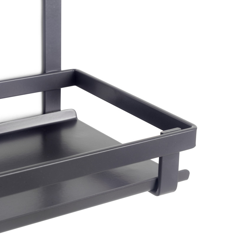 Kit di porta spezie Titane per mobile da cucina o pensile, Acciaio, Grigio antracite