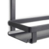 Lotto di 2 Zoccolo da cucina Plasline con accessori, altezza 100 mm, 2 barre lunghezza 2,35 m, Tecnoplastica, Nera