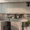 Kit di porta spezie Titane per mobile da cucina o pensile, Acciaio, Grigio antracite