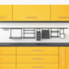 Lotto di 2 Zoccolo da cucina Plasline con accessori, altezza 150 mm, 2 barre lunghezza 2,35 m, Tecnoplastica, Nera