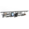 Lotto di 2 Zoccolo per cucina Plasline con accessori, altezza 150 mm, 2 barre lunghezza 2,35 m, Tecnoplastica, Anodizzato