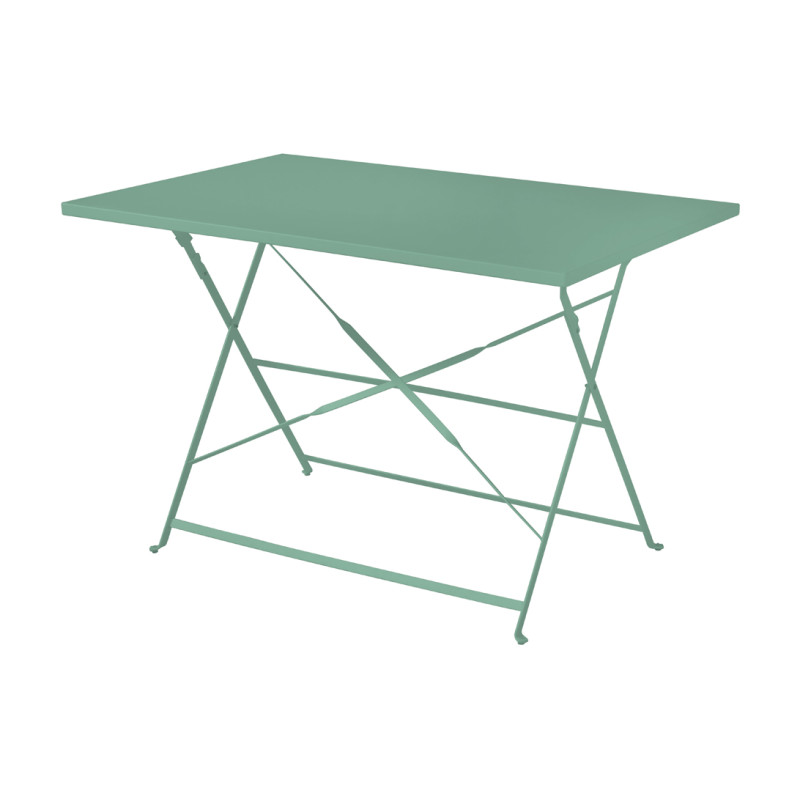 Tavolo Bistro 110x70 verde Moia in ferro elegante e resistente