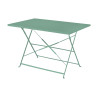 Tavolo Bistro 110x70 verde Moia in ferro elegante e resistente