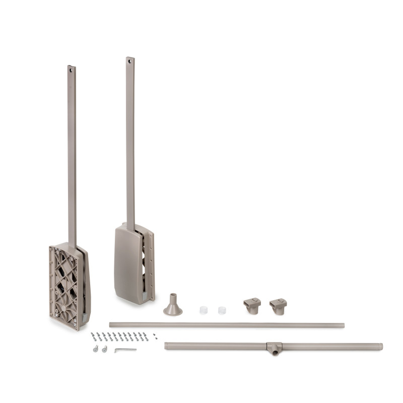 Appendiabiti per Armadio Hang Regolabile 450-600mm Moka