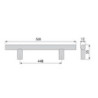 Appendiabiti per Armadio Hang 830-1150mm Regolabile Pietra Grigio