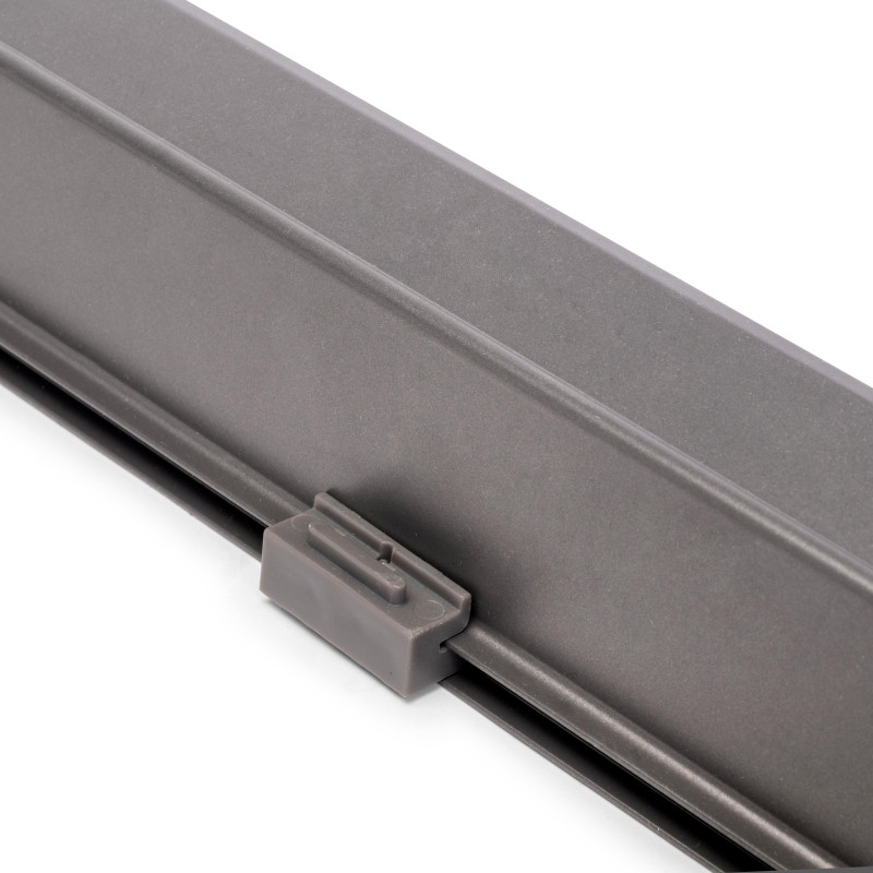 Telaio con guide a estrazione totale e chiusura morbida per accessori per armadi Quartz, 812-838mm, Alluminio e plastica