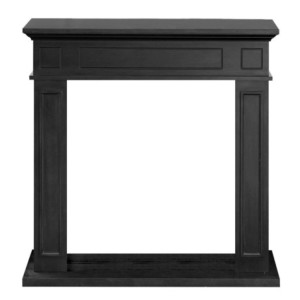 Cornice per Camino in Legno Nero Jefferson – Design Moderno