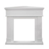Cornice per Camino ad Angolo in Legno Bianco – Ford
