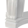 Cornice Camino Legno Parigi Bianco 123x39x100 cm