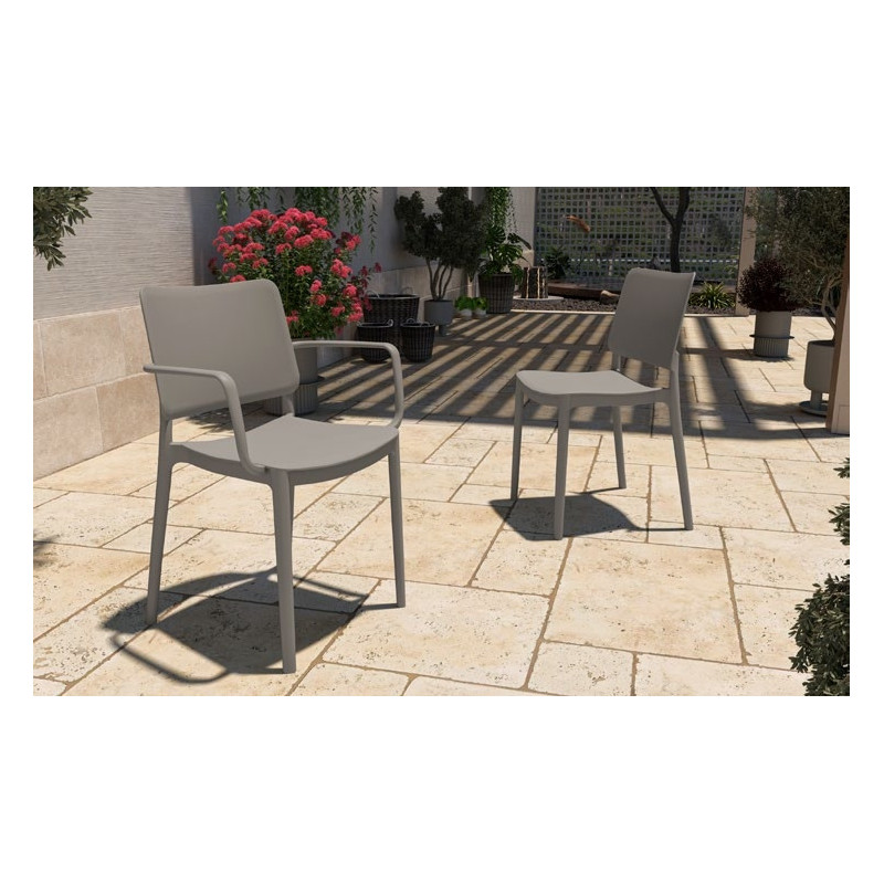 Sedia Giardino Abruzzo Bistrot 49x49x80h cm | 3 Colori
