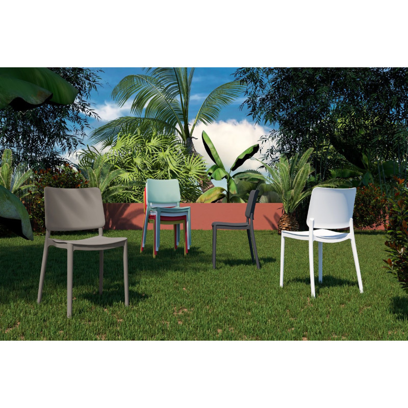 Sedia Giardino Abruzzo Bistrot 49x49x80h cm | 3 Colori