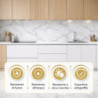 Pannello PVC Effetto Marmo Grigio 120x60 Set 6 Pz