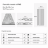 Pannello PVC Effetto Legno Rovere 120x30 Set 10 Pz