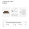 Pannello Fonoassorbente Doghe MDF 60x60 Set 12 Pz Noce