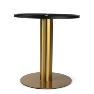 Zoom Base Tavolo Acciaio Tommy Oro Tondo Cm ø58/70h72