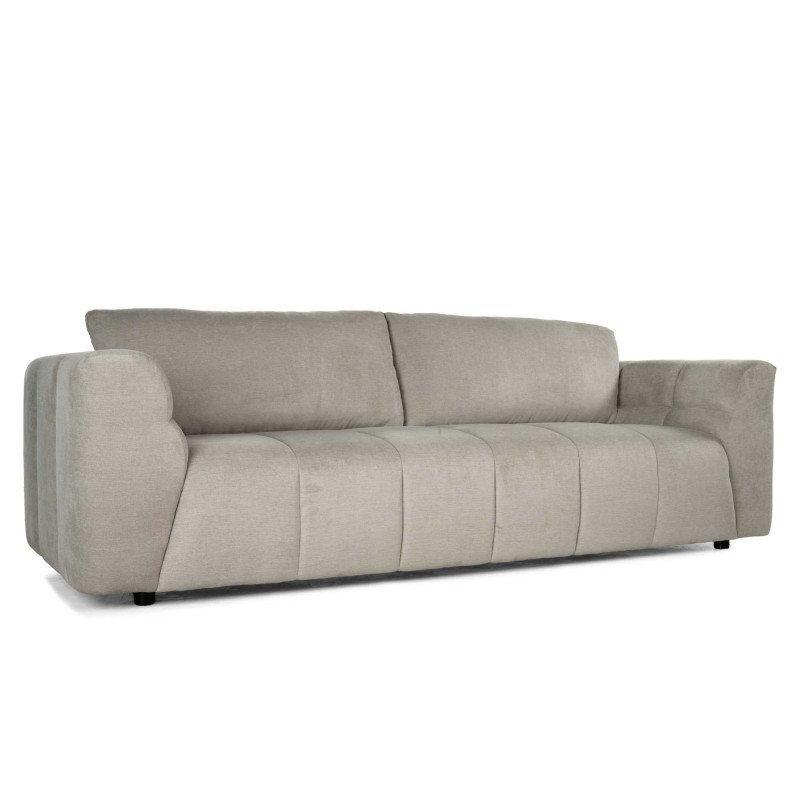 Divano Barberino 3 Posti Tessuto Sabbia cm 240x100h79