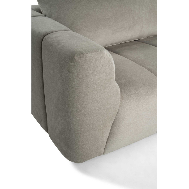 Divano Barberino 3 Posti Tessuto Sabbia cm 240x100h79