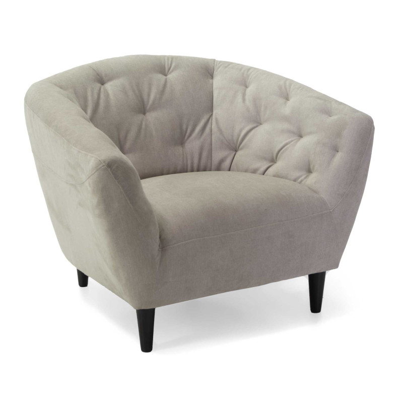 Poltrona Verrazzano Tessuto Sabbia Cm 97x84h78