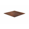 Top Tavolo Hpl Corten Quadro Cm 59x59x1