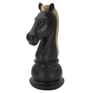 Zoom Cavallo Nero E Oro cm 10,5x8,5x19