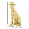 Cane Con Corona Oro cm 20x12,5x33