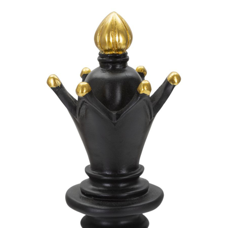 Alfiere Nero E Oro cm ø 12,5x38,5