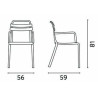 Sedia Monza Con B Polipropilene Verde Dogata Moia