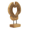 Scultura Hasi In Teak Riciclato cm 28x10x38 (pezzi Unici - Non Ripiani In Serie)