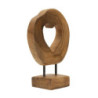 Scultura Hasi In Teak Ric. cm 20x10x28 (pezzi Unici - Non Ripiani In Serie)