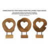 Scultura Hasi In Teak Ric. cm 20x10x28 (pezzi Unici - Non Ripiani In Serie)