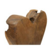 Scultura Cuore In Teak Ric. cm 15x10x35 (pezzi Unici - Non Ripiani In Serie)