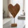 Scultura Dobu In Teak Riciclato cm 25x12x45 (pezzi Unici - Non Ripiani In Serie)