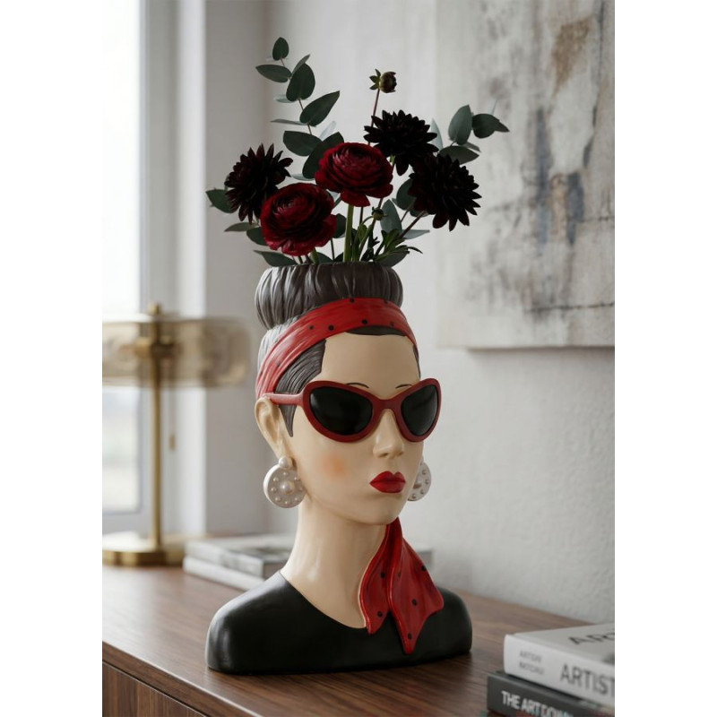 Vaso Donna Hollywood -b- cm 21x16x27