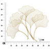 Pannello In Ferro Glam Leaf cm 79x5x68