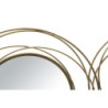 Pannello/specchio Gold Round cm 124,5x4x53,5