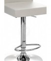 Sgabello in pelle sintetica Confort - set da 2 bianco