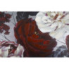 Dipinto Su Tela White/red Flower Darkback cm 120x3,7x60