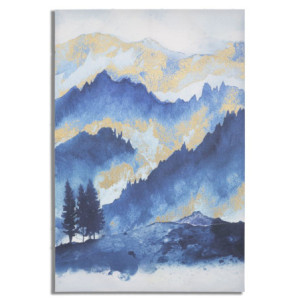 Stampa Dipinta Mountain Tree cm 80x3x120